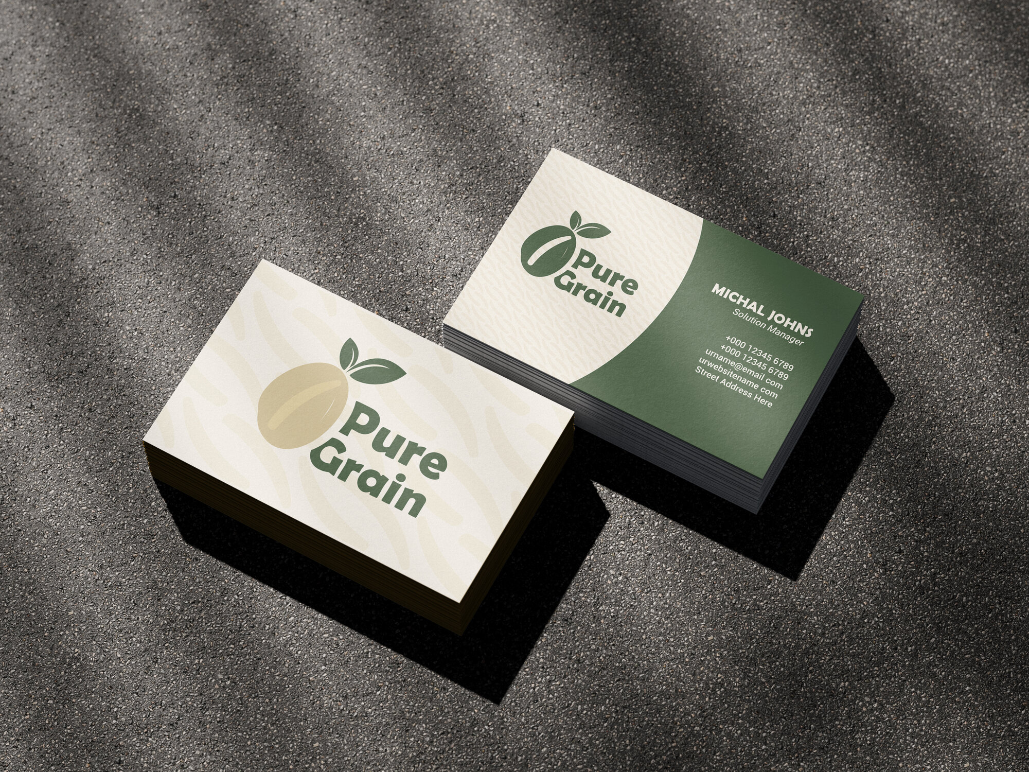 Pure Grain Business Cards